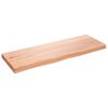vidaXL Wandregal Hellbraun 80x30x(2-4) cm Massivholz Eiche Behandelt