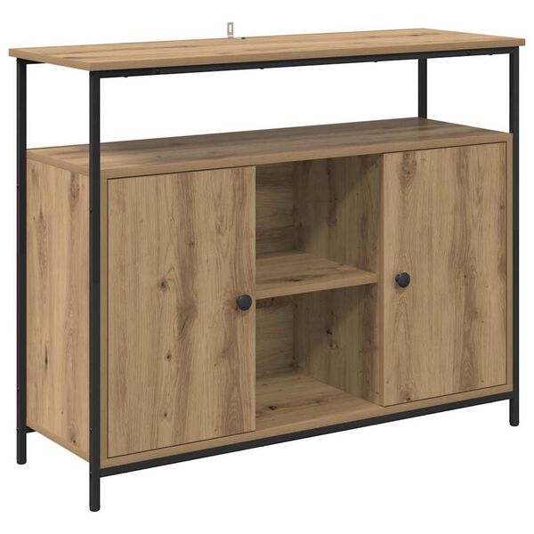vidaXL Sideboard Artisan-Eiche 100 x 35 x 80 cm Holzwerkstoff