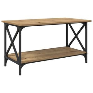 vidaXL Couchtisch Artisan-Eiche 80 x 45 x 45.5 cm Holzwerkstoff
