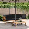 vidaXL Garten-Ecksofas aus Paletten 2 Stk mit Kissen Massivholz Akazie