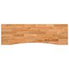vidaXL Schreibtischplatte Hellbraun 160x50x2,5 cm Massivholz Eiche