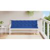 vidaXL Gartenbank-Auflage Blau 200x(50+50)x7 cm Oxford-Gewebe