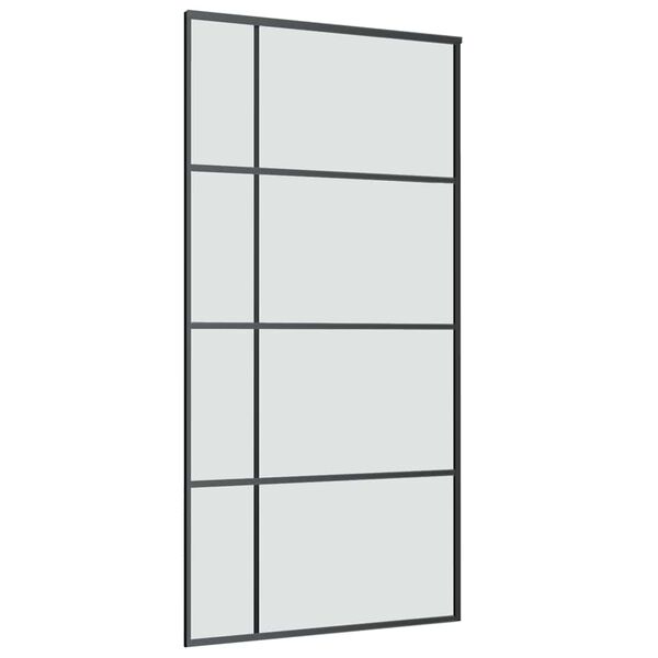 vidaXL Schiebet&uuml;r mit Beschlag 102,5x205 cm ESG-Glas & Aluminium