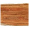 vidaXL Tischplatte 90x80x2,5cm Rechteckig Massivholz Akazie Baumkante