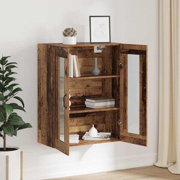 vidaXL H&auml;ngeschrank Wandmontiert Braun 69.5 x 34 x 90 cm Holzwerkstoff