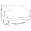 vidaXL Abdeckung f&uuml;r 2-Sitzer-Bank Beige 132x71x56/81 cm 600D Oxford