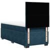 vidaXL Boxspringbett mit Matratze Blau 90x190 cm Samt