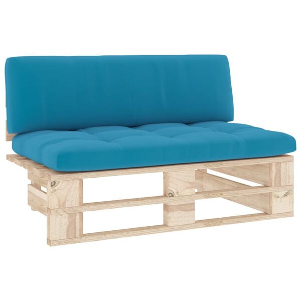 vidaXL Outdoor-Mittelsofa Paletten Impr&auml;gniertes Kiefernholz