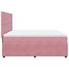 vidaXL Boxspringbett mit Matratze Rosa 180x200 cm Samt