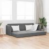 vidaXL Boden-Sofa-Bett 200cm Dunkelgrau Samt