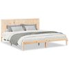 vidaXL Massivholzbett Extra Lang ohne Matratze 200x210 cm