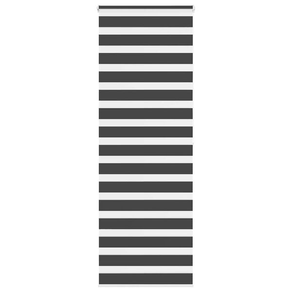 vidaXL Doppelrollo Schwarz 90x200 cm Stoffbreite 85,9 cm Polyester