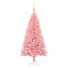 vidaXL Weihnachtsbaum mit 150 LEDs mit Ständer Rosa 150 cm PVC