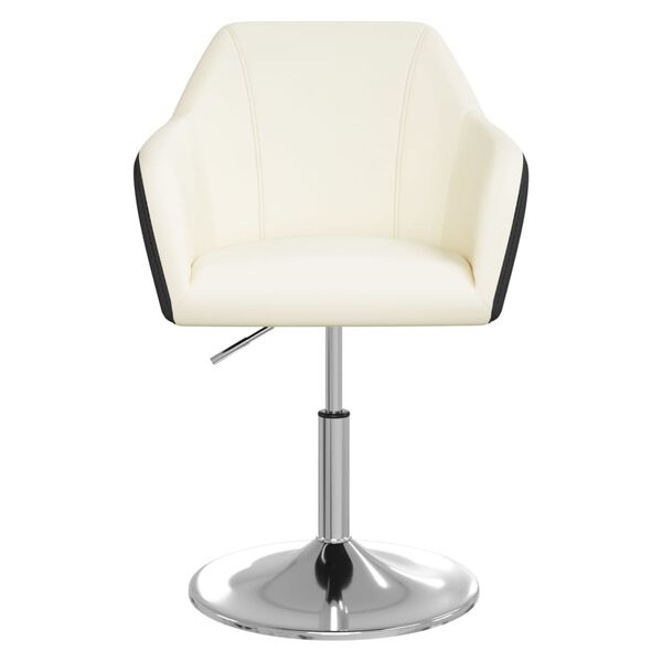 vidaXL Esszimmerst&uuml;hle 2 Stk. Wei&szlig; und Schwarz Kunstleder