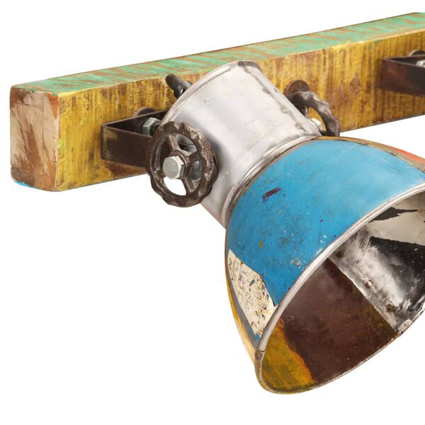 vidaXL Wandleuchte Industrie-Stil Mehrfarbig 90x25 cm E27