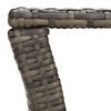 vidaXL Couchtisch Grau 100x50x40 cm Poly Rattan