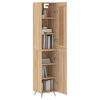 vidaXL Highboard Sonoma-Eiche 34,5x34x180 cm Holzwerkstoff
