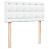 vidaXL Ottoman-Bett mit Matratzen & LEDs Reinwei&szlig; 80x200 cm Kunstleder