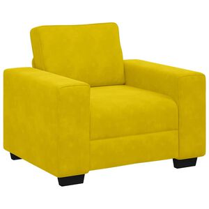 vidaXL Sessel Gelb 100x77x82 cm Samt