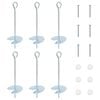 vidaXL Erdanker 6 stk. &Oslash;10 x 30 cm Galvanisiertes Metall Silber