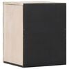 vidaXL Badezimmer H&auml;ngeschrank Wei&szlig; 38 x 33,5 x 48 cm Massivholz Mango