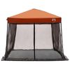 vidaXL Camping-Zelt-Set 2 pcs Grau und Orange Taffeta und Stoff