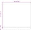 vidaXL Einziehbare Markise Mehrfarbig 300 x 250 cm