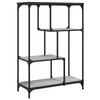 vidaXL B&uuml;cherregal Grau Sonoma 81x36x115 cm Holzwerkstoff und Stahl