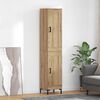vidaXL Highboard Artisan-Eiche 34,5 x 34 x 180 cm Holzwerkstoff