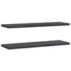 vidaXL Wandregale 2 Stk. 100x30 cm Schwarz Edelstahl