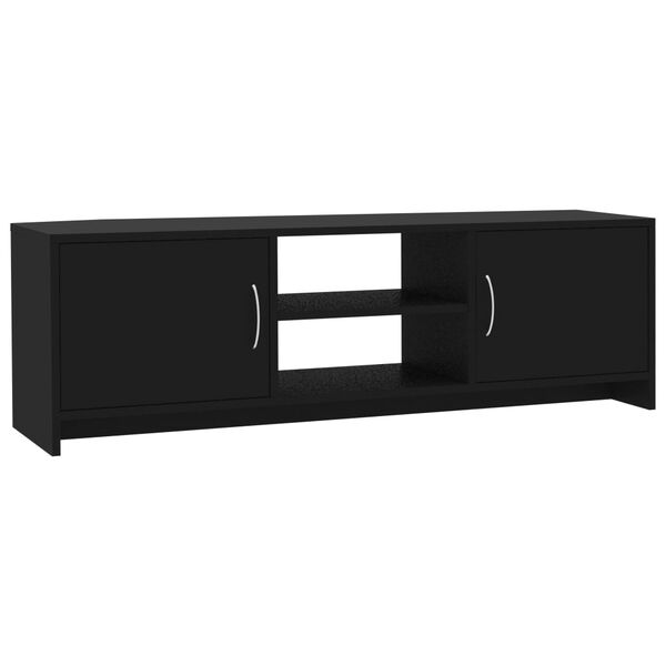 vidaXL TV-Schrank Schwarz 120x30x37,5 cm Holzwerkstoff