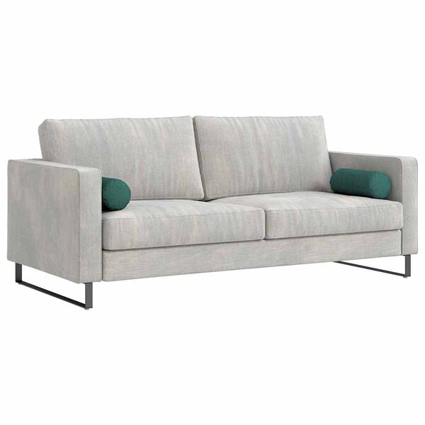 vidaXL Bolsterkissen 2 Stück Dunkelgrün Ø 15 x 40 cm Stoff