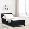 vidaXL Boxspringbett mit Matratze Schwarz 90 x 200 cm Stoff