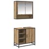 vidaXL Badezimmerm&ouml;bel-Set 2 Stk. Artisan-Eiche 65 x 33 x 60 cm