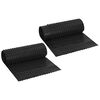 vidaXL Dimpled Drainage Sheet 2 Stk. Schwarz 0,5 x 20 m HDPE