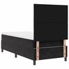 vidaXL Boxspringbett mit Matratze Schwarz 90 x 190 cm Samt