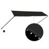 vidaXL Einziehbare Markise mit LED 350&times;150 cm Anthrazit