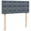 vidaXL Ottoman-Bett mit Matratze Dunkelgrau 120x190 cm Samt