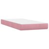 vidaXL Boxspringbett mit Matratzen Rosa 180x210 cm Samt