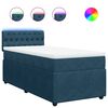 vidaXL Boxspringbett mit Matratze Blau 90x200 cm Samt