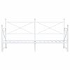 vidaXL Tagesbett Ausziehbar ohne Matratze Wei&szlig; 75x190 cm Stahl