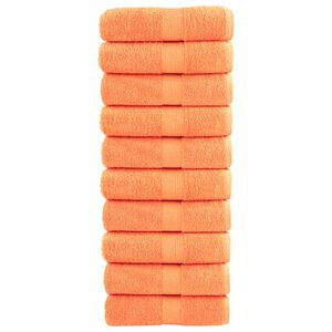 vidaXL Premium-G&auml;stet&uuml;cher SOLUND 10 Stk. Orange 30x50 cm 600 g/m&sup2;