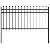 vidaXL Ringzaun TILBURG 200 x 150 cm Pulverbeschichteter Stahl Schwarz