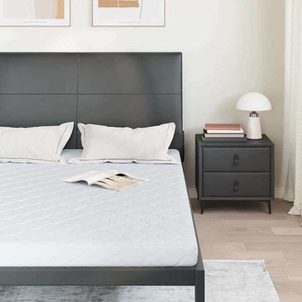 vidaXL Matratze Wei&szlig; 140 x 200 cm Jacquard-Stoff