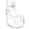 vidaXL Arcade Basketball Spielset mit Ball und Pumpe 45x86x127 cm