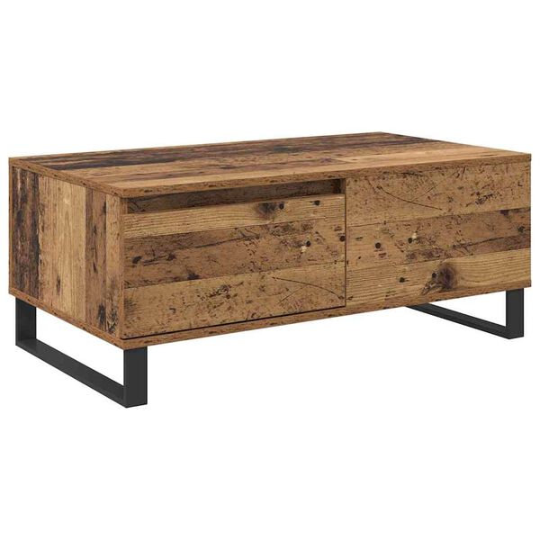 vidaXL Couchtisch Altholz 90 x 50 x 36,5 cm Holzwerkstoff