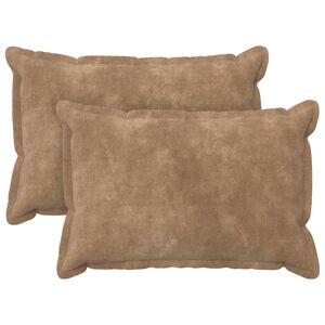 vidaXL Kissenbezug 2 pcs HOUTEN Taupe 30 x 50 cm Mikrofaser Fleece