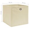 vidaXL Aufbewahrungsboxen 10 Stk. Vliesstoff 28x28x28 cm Creme