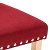 vidaXL Esszimmerst&uuml;hle 4 Stk. Weinrot Stoff