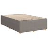 vidaXL Boxspringbett mit Matratze Taupe 120x190 cm Stoff
